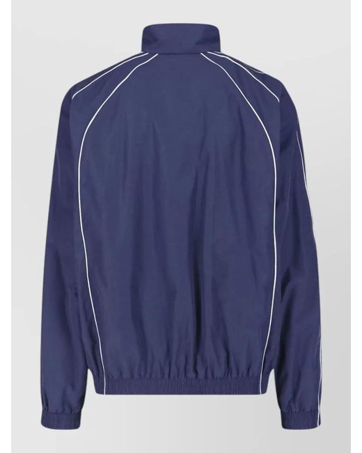 Balenciaga Blue High-Neck Tracksuit Jacket for men