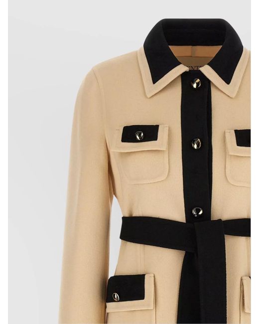 Valentino Garavani Natural Cashmere Single-Breasted Coat