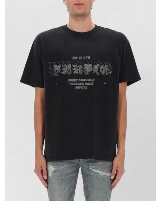 Purple Brand Black Logo T-Shirt for men