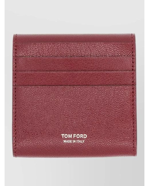 Tom Ford Red Leather Card Holder