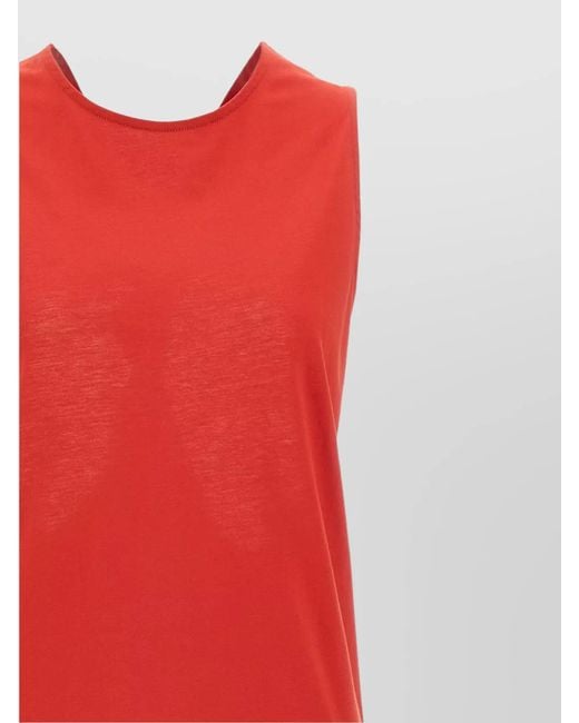 Loulou de Saison Red Cotton Maxi Dress