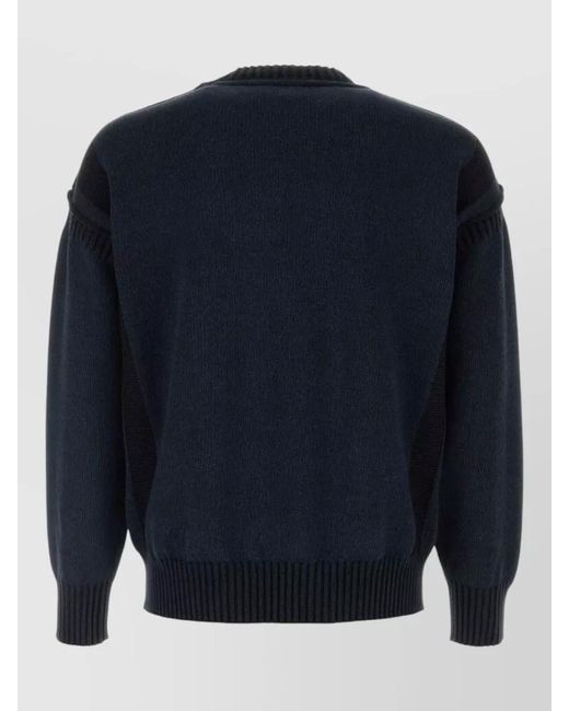 KENZO Blue Cotton Wool Jumper for men