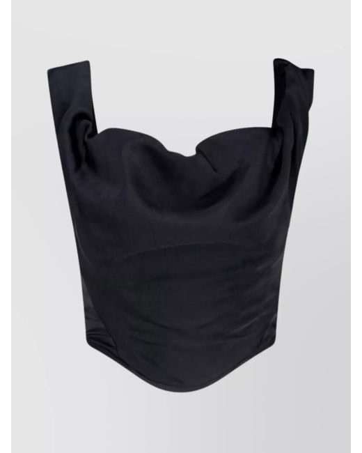 Vivienne Westwood Black Polyester Sleeveless Corset Top