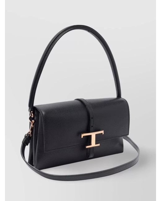 Tod's Blue T Timeless Leather Shoulder Bag