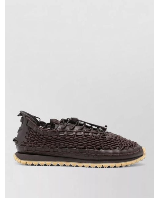 Emporio Armani Multicolor Woven Sneakers Pull Tab Heel Sole for men