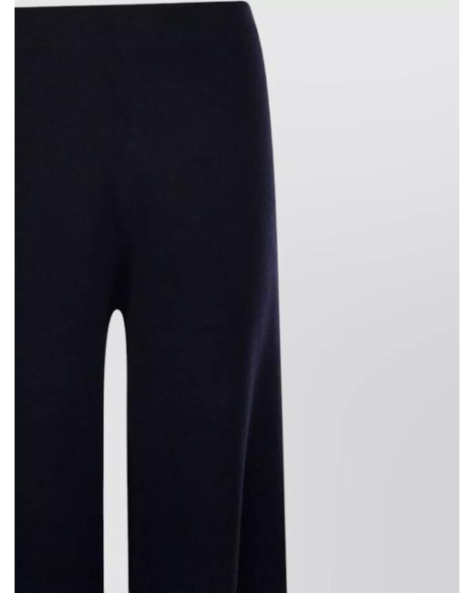 Max Mara Blue Full Length Wide Leg Tailored Pants