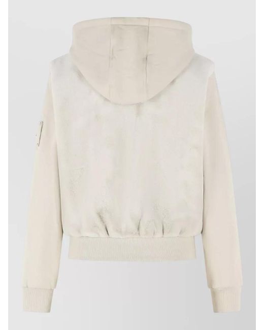 Moose Knuckles Natural Bunny Cotton Hooded Sweatshirt Relaxed Fit