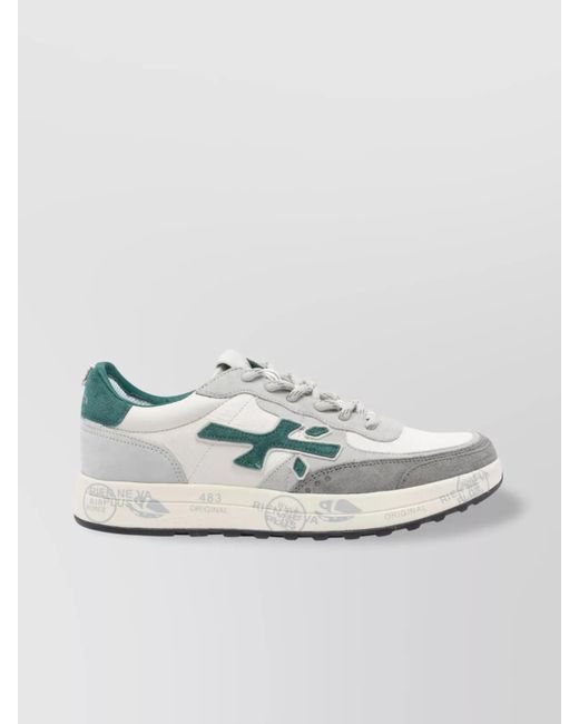 Premiata Multicolor Low Top Sneakers Contrast Panels for men