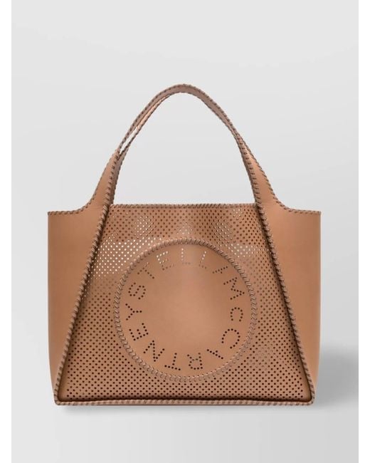 Stella McCartney Brown Stella Logo Tote Bag