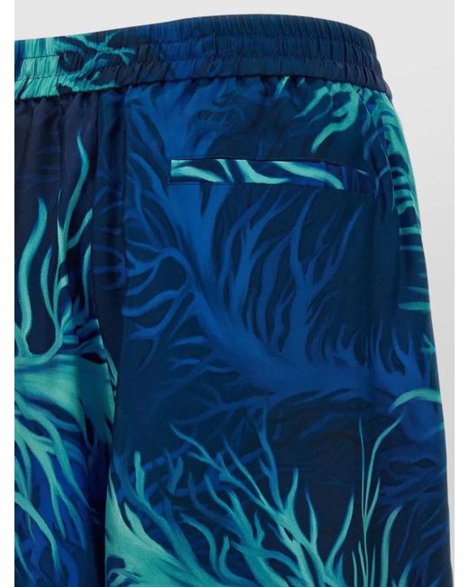F.R.S For Restless Sleepers Blue Wide Leg Pants Featuring Side Pocket