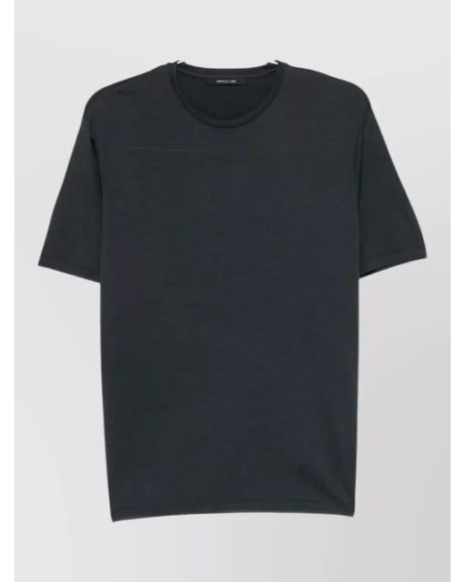 Montecore Black Crewneck Short Sleeve T Shirt Top for men