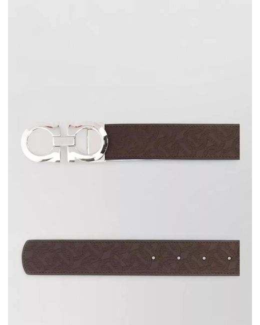 Ferragamo Multicolor Leather Reversible Belt for men