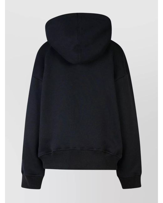 Off-White c/o Virgil Abloh Black Cotton Oversized Hoodie