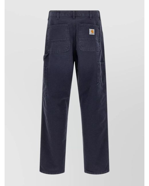 Carhartt Blue 'Trousers Straight Leg Knee Detail' for men