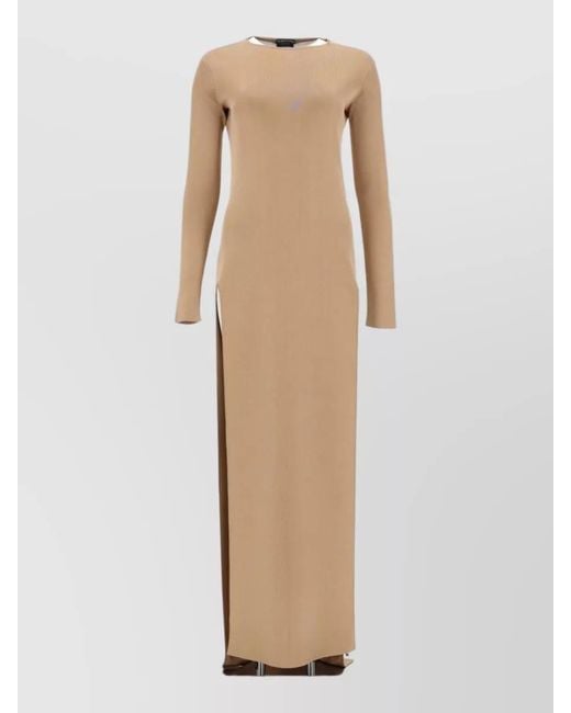 Tom Ford Natural Fine-Knit Maxi Dress