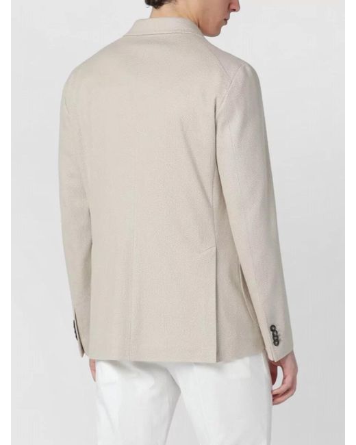 Tagliatore Natural Cotton Double-Breasted Coat for men