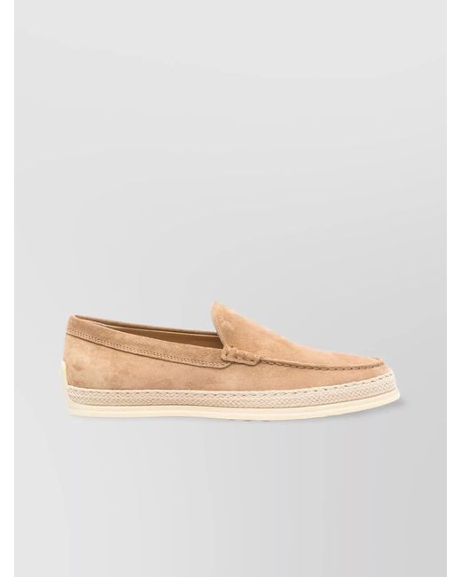Tod's Natural Suede Slip-On Loafers for men