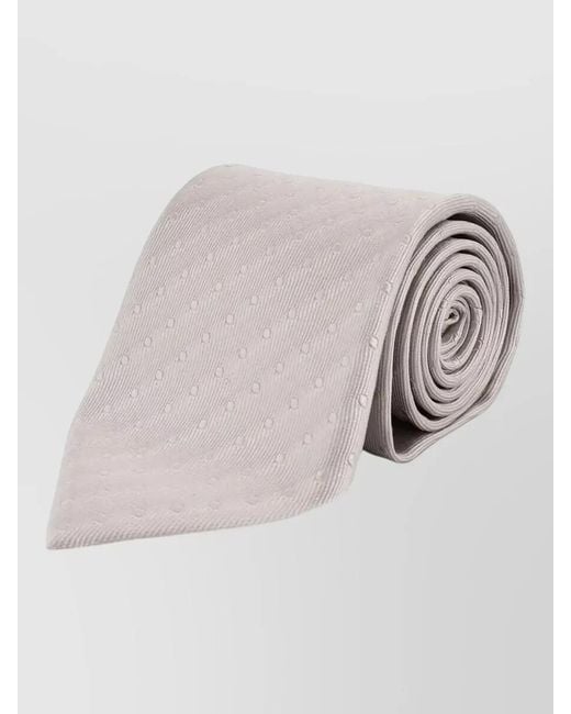 Tom Ford White Silk Polka-Dot Tie for men