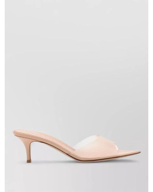 Gianvito Rossi Pink Translucent Mules