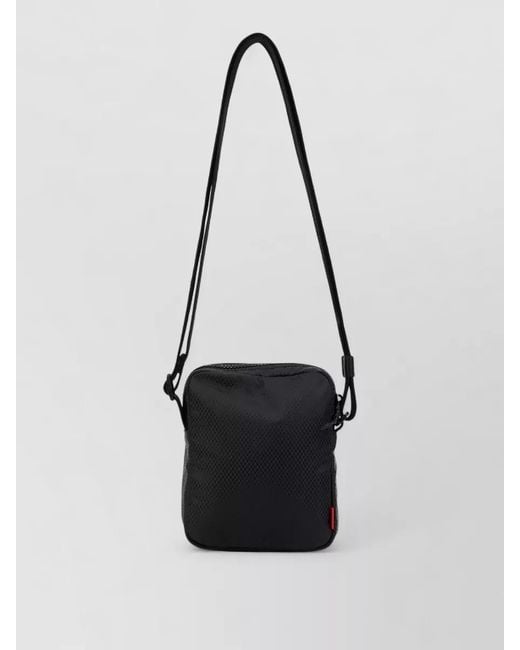Boss White Technical Fabric Shoulder Bag for men