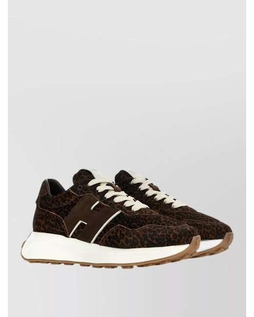 Hogan Multicolor H641 Pony Effect Leather Retro Sneakers
