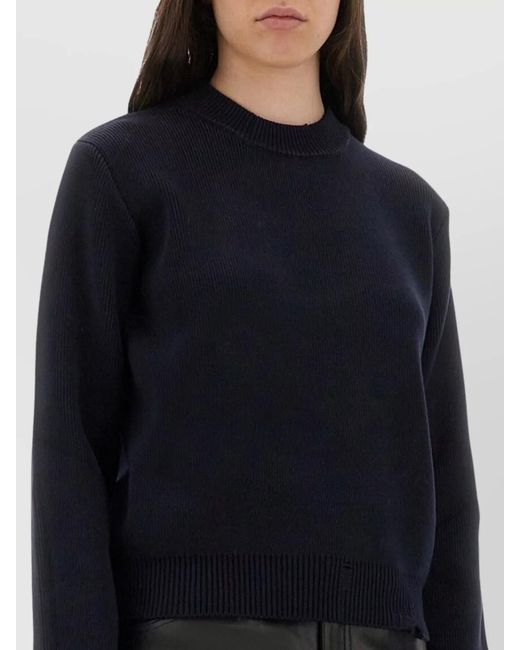 Golden Goose Deluxe Brand Blue Cotton Jersey Regular-Fit Jumper
