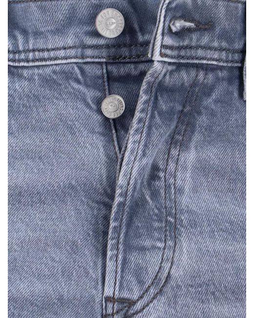 DIESEL Blue Straight-Leg Trousers for men