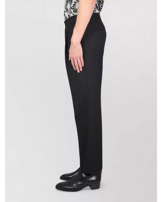 sunflower Black Regular-Fit Straight-Leg Trousers for men