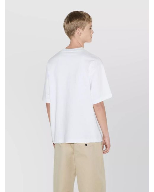 Gucci White Cotton Oversized Logo-Print T-Shirt for men