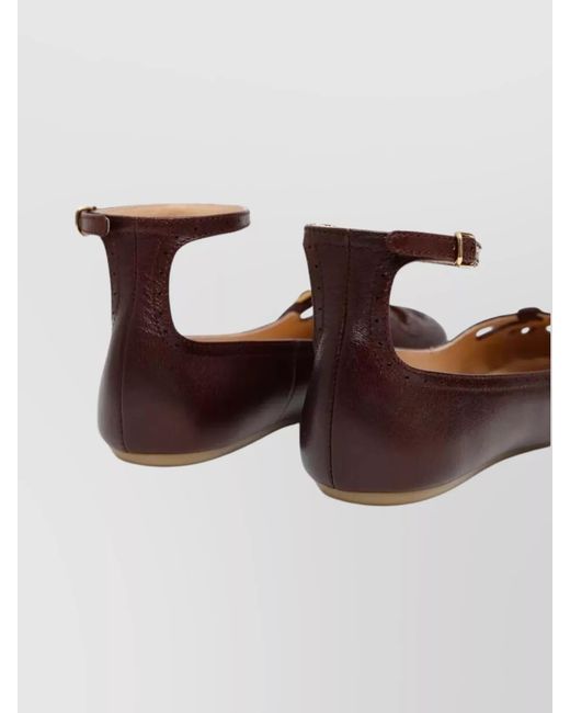 Chloé Multicolor Leather Ballerina Shoes