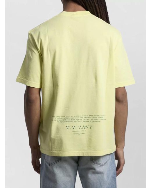 Stone Island Green Organic Cotton Jersey T Shirt Graphic Print for men