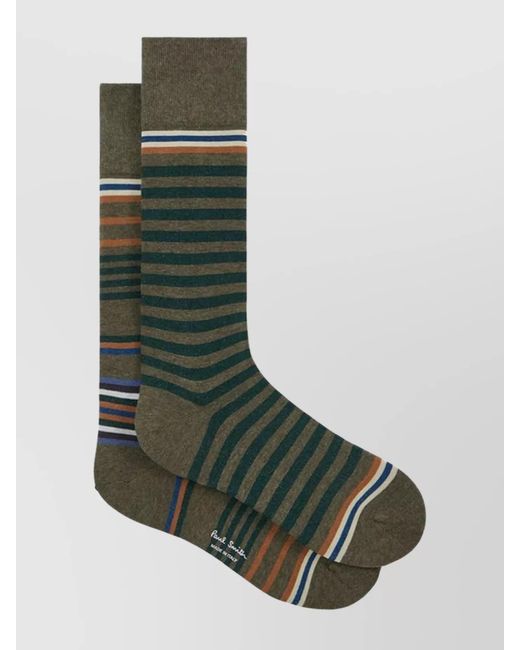 Paul Smith Green Cotton Socks for men