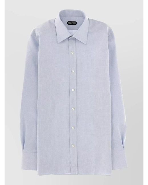 Tom Ford White Slim-Fit Cotton Shirt for men