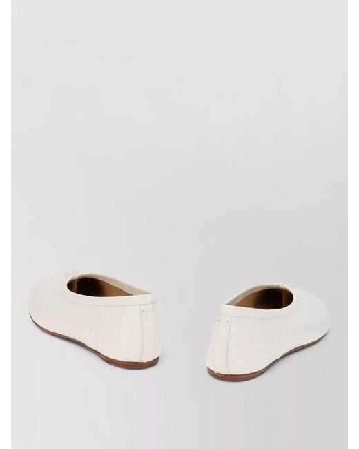 Maison Margiela Natural Tabi Ballerinas Tapered Shape Easy Fit