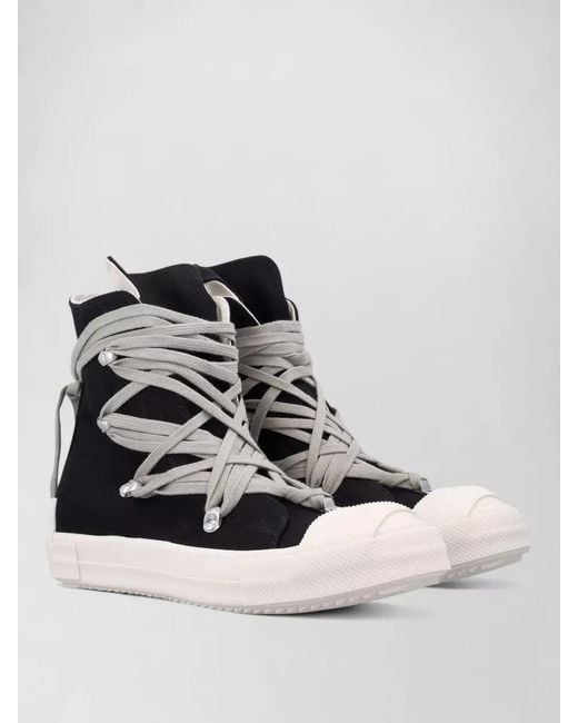Rick Owens Multicolor Lace Up High Top Boots Contrast Sole for men