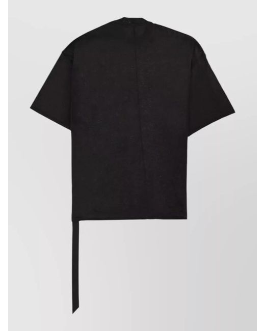 Rick Owens Black Tommy T Cotton T-Shirt for men
