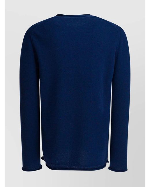 Comme des Garçons Blue Wool Crewneck Jumper for men