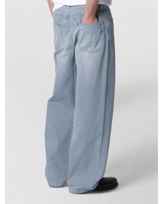 Our Legacy Blue Belt Loop Five Pocket Tailored Trousers for men