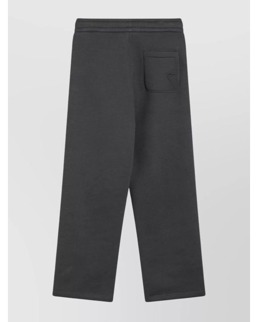 AMI Gray Straight-Leg Jogging Trousers for men