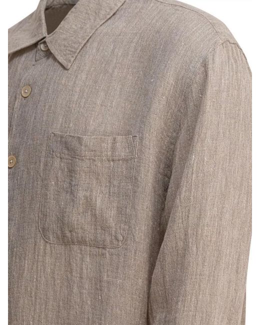 Our Legacy Brown Linen Shirt for men