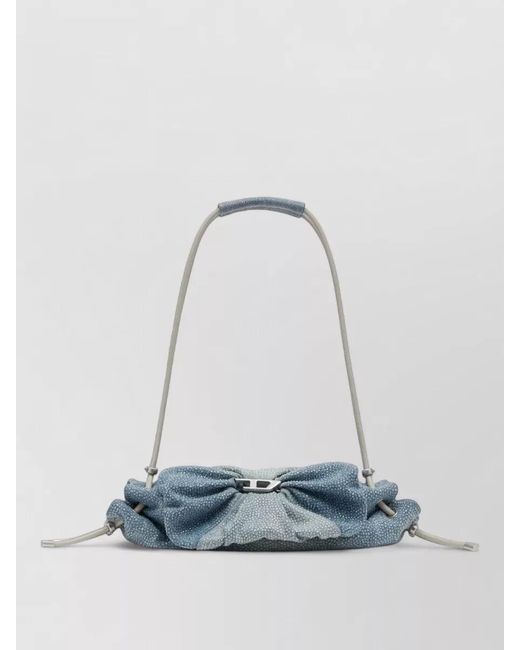DIESEL Blue Bucket Bag Shoulder Adjustable Strap Top Handle