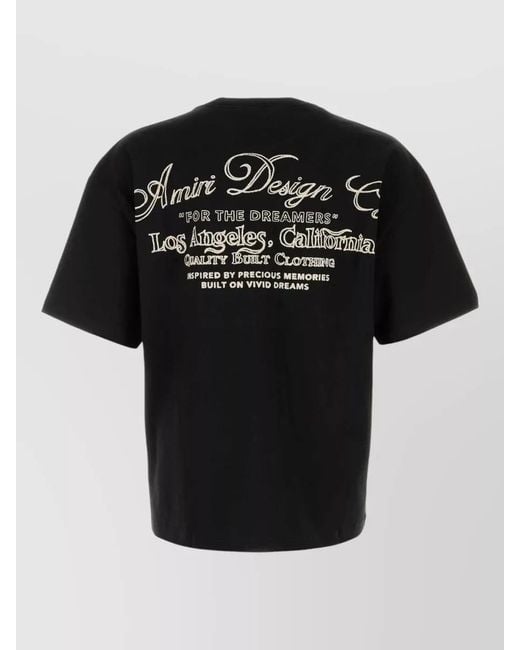 Amiri Black Oversized T-Shirt for men