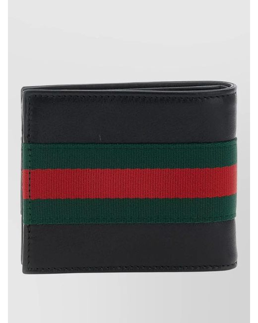 Gucci Red Leather Bifold Wallet for men