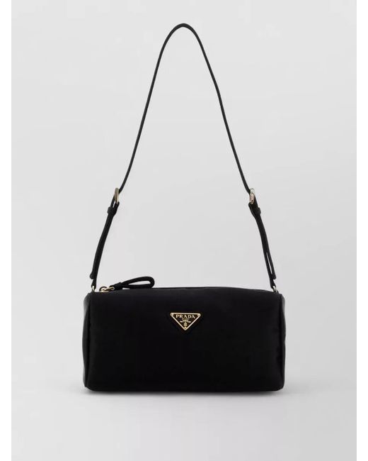 Prada White Satin Mini Shoulder Bag Adjustable Strap