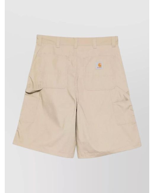 Carhartt Natural Shorts Front And Back Pockets Belt Loops for men