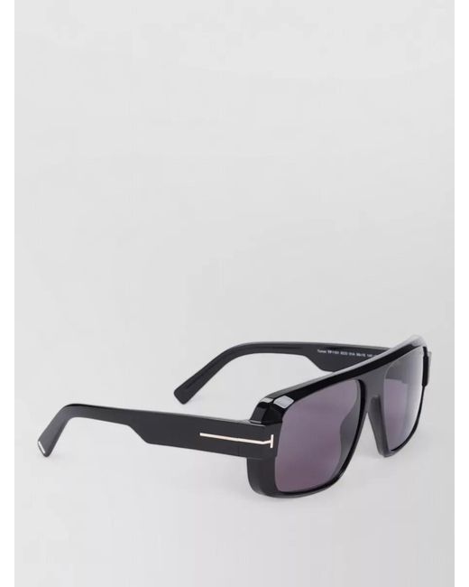 Tom Ford Purple Acetate Sunglasses Dark Lenses Metal Accents