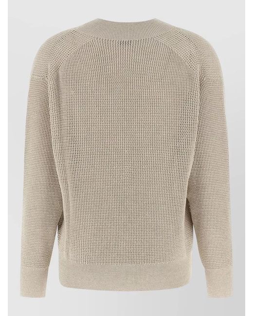 Brunello Cucinelli Natural Openwork Jumper