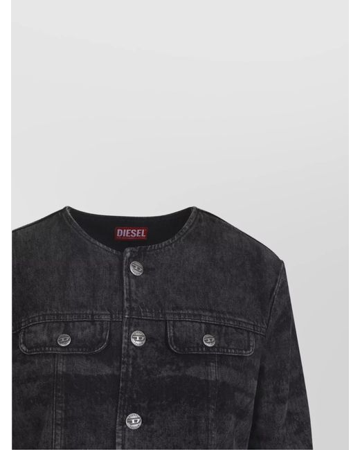 DIESEL Blue Denim Cropped Jacket