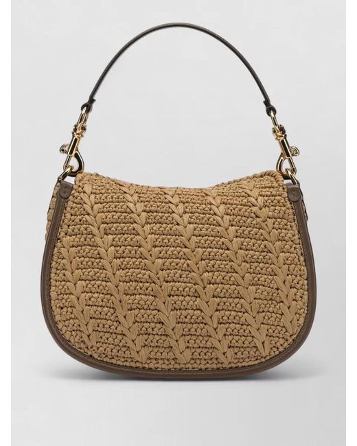 Etro Multicolor Medium Raffia Shoulder Bag