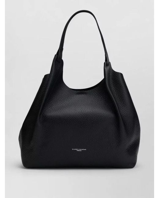 Gianni Chiarini Black Dua Tote Shoulder Bag Large Design